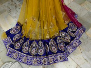 Soft Organza An Net Saree Double Colour Sare😍