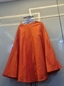 Orange Flowy Skirt