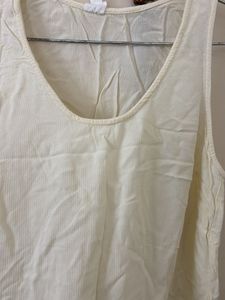 GAP Ivory Lace Trim Tank Top
