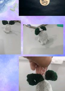 Lily of the Valley Crochet Keychain