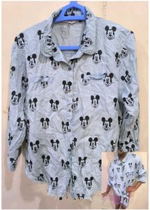 Mickey Mouse Print Shirt