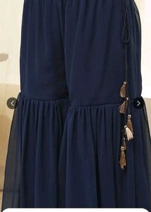 Navy Blue Embroidered Kurta Set