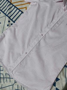 Louis Quatorze Men Pink Checks Half Sleeve Shirt