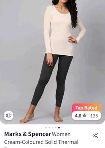 Mark &amp; Spencer&#39;s Creme thermal top