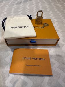 Authentic Louis Vuitton Brass Padlock with Key (No