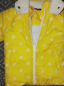 Cute Yellow Kids' Hooded Jacketand sweater