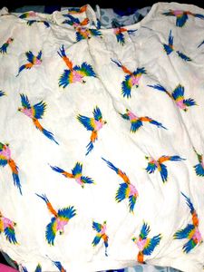 Beautiful Printed Soft  Crop Top