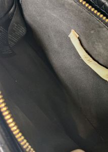 H&amp;M Black Sling Bag With Croc Finish