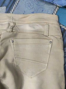 Beige Colour Jeans