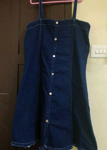 Denim Bodycon Midi Dress