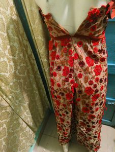 Floral Applique Maxi Dress