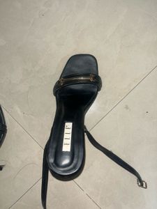 ELLE Black Heeled Sandals