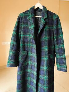 Stylish Plaid Overcoat