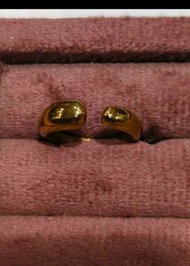 Steel chic band rings