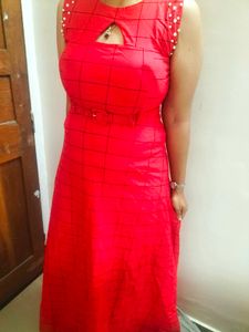 Valentine&#39;s Day Special Women&#39;s Red Maxi Dress