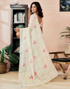 Elegant Floral Saree