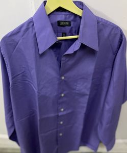 Arrow Purple Shirt and splash white plain shir