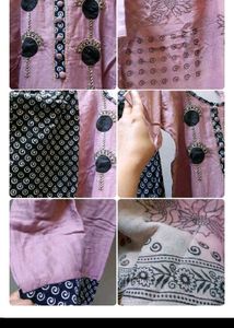 Purple Kurta Salwar Dupatta Set