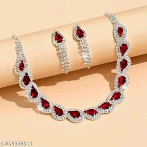 Red Stone Jewelry Set