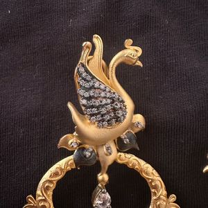 Elegant Gold plated Jhumka Earrings