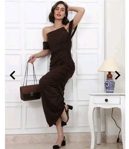 Elegant corset Brown Bodycon Dress