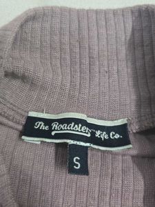 Lavendar/Pink High Neck Roadster Top For Women