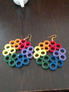 Rainbow Circle Earrings