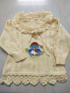 Woolen Frock And Cap.Combo Pack