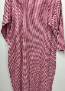 Red And White Kurta - XXL