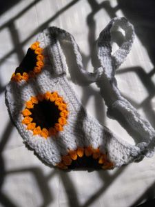 Crochet Sunflower Shoulder Bag