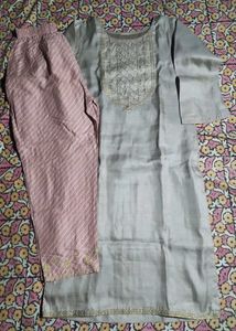 Elegant Grey Kurta Set