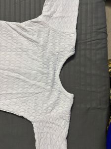 White Embroidered Kurta