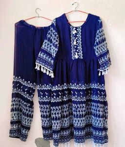 Very Amazing N Beautiful Embroidery Frock Set