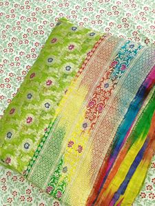 ✨ Vibrant Green &amp; Multicolor Banarasi Saree ✨