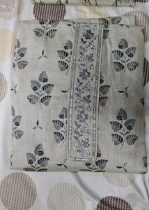 Unstitched Elegant Floral Print dress material