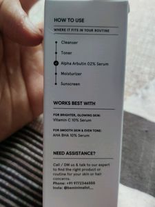Minimalist Brand New Seal Pack Face Serum