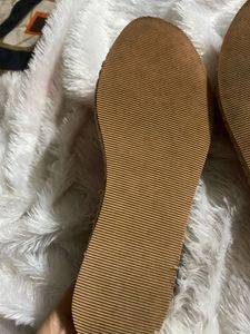 H&amp;M Pink Bow Espadrilles Tie Flats