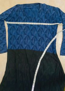 Blue &amp; Black Abaya