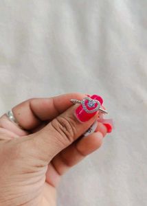 Combo 925 Sterling Silver Heart Ring With Hallmark