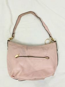 Pink Leather Coach Hobo Bag