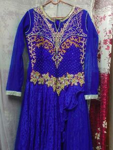 Heavy Party Wear Gown - Blue 💙