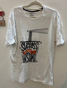 White Graphic Print T-Shirt