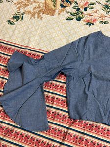 bell Sleeves Cotton Crop Top