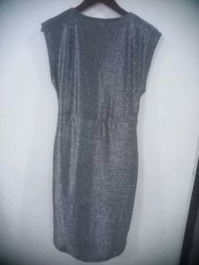 Vero Moda Brand Sparkly Silver Dress