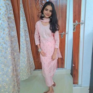 Baby pink kurta set 🌻