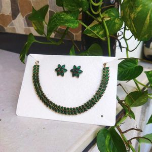 Green Jewellery Set
