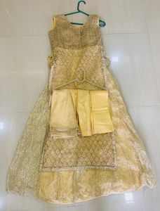 Gold Embroidered Kurta Set