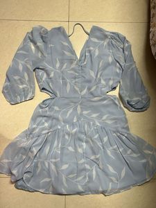 Floral Cutout Mini Dress