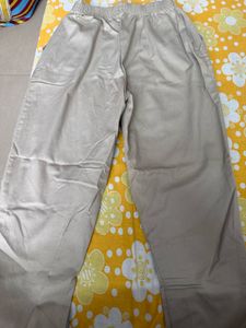 Beige Casual Pants
