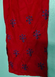 Red Embroidery 🪡 Palazzo